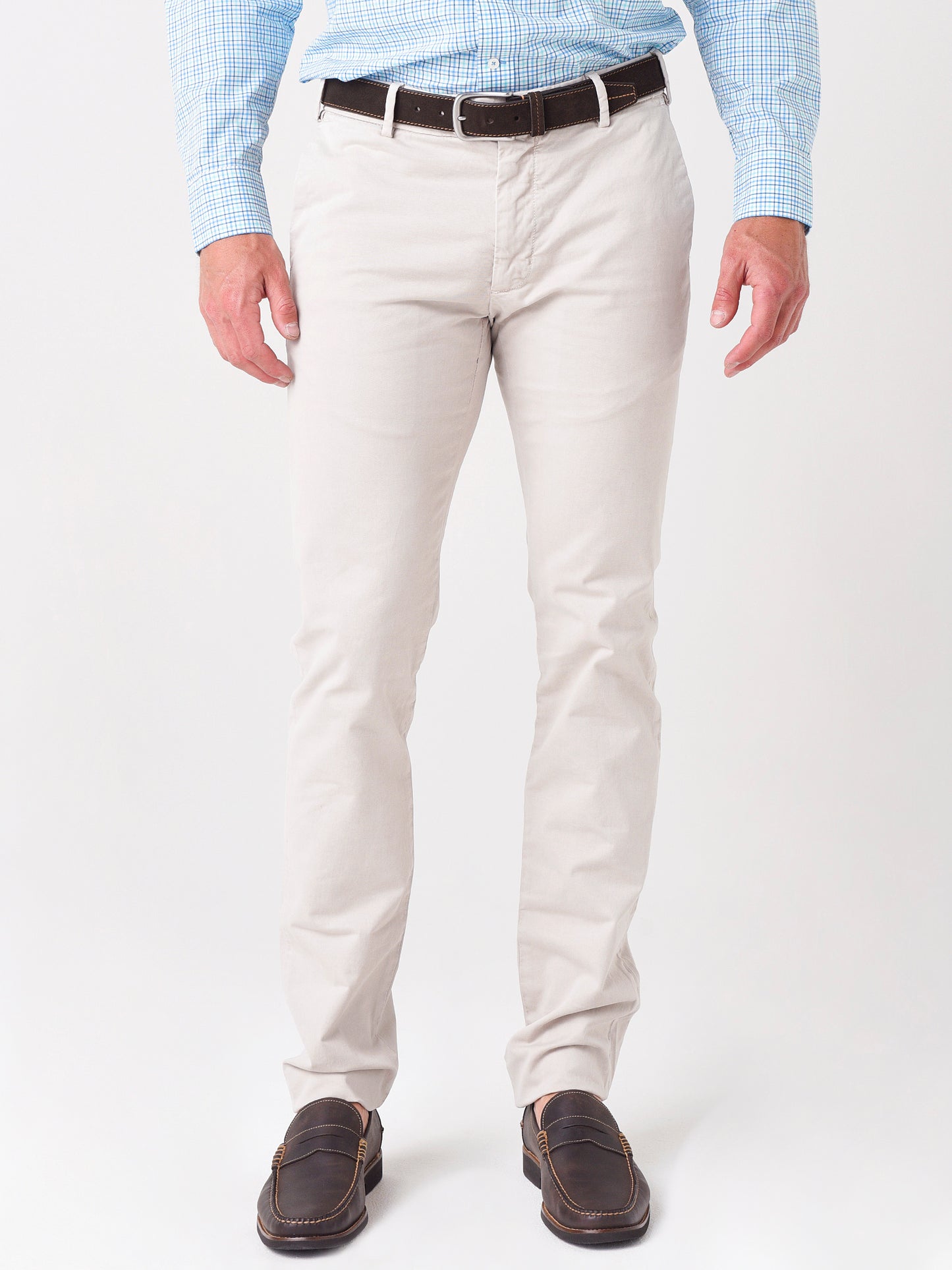 Peter Millar Collection Men's Concorde Garment Dyed Flat-Front Trouser - Saint Bernard