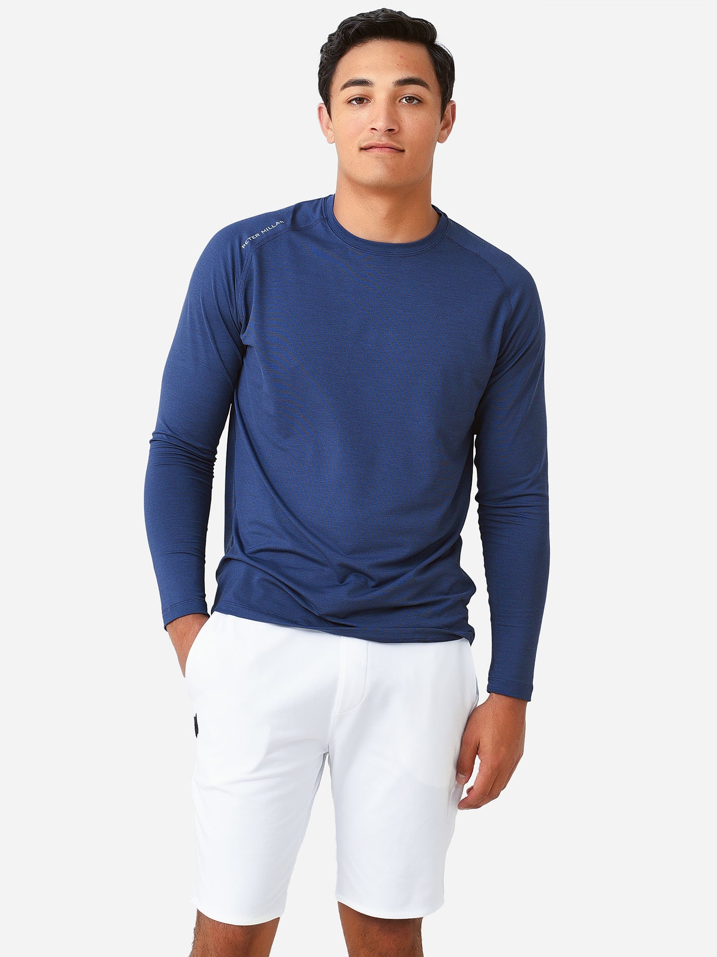 Peter Millar Active Men's Performance Long-Sleeve T-Shirt - Saint Bernard