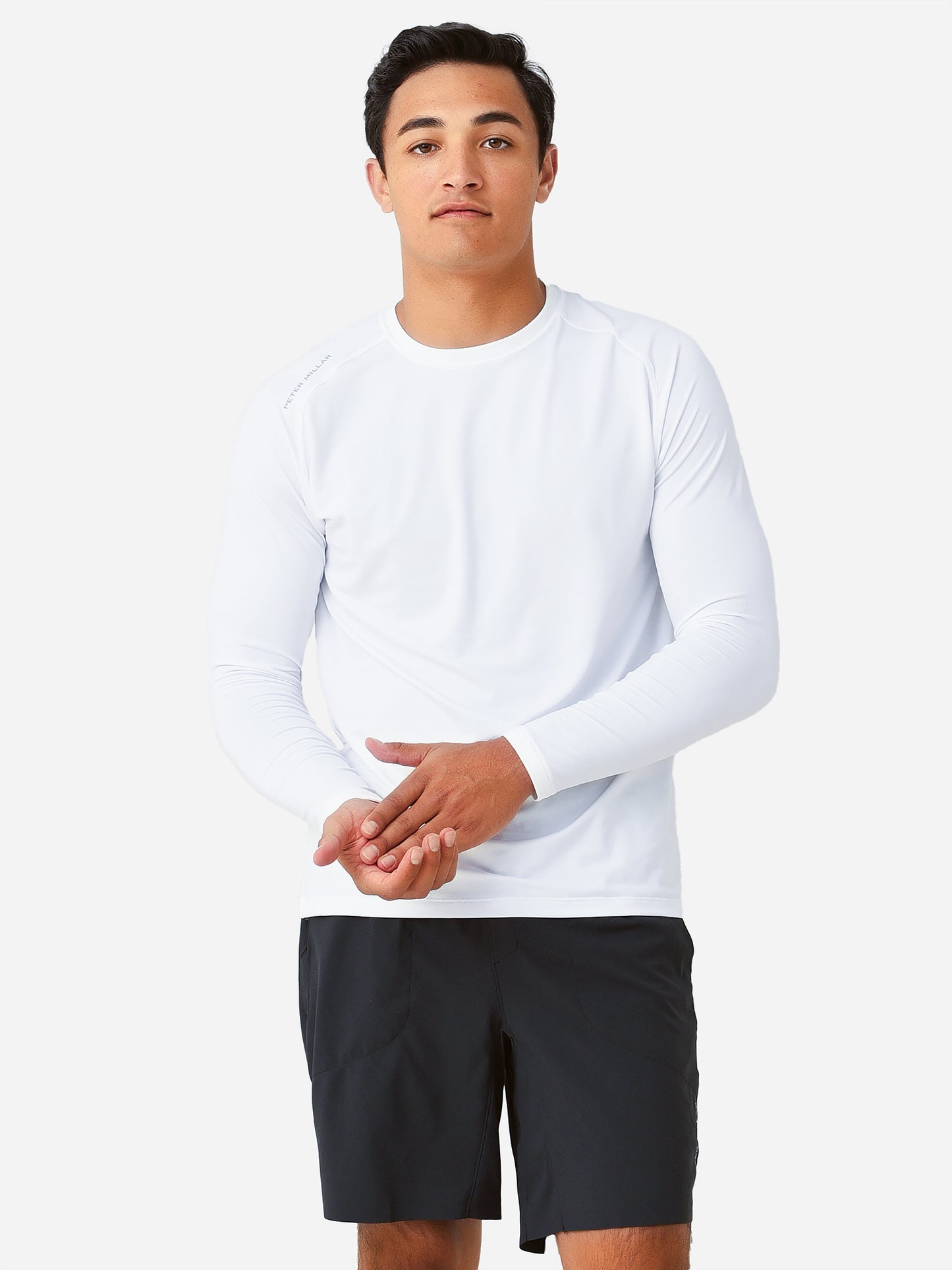 Peter Millar Active Men's Performance Long-Sleeve T-Shirt - Saint Bernard