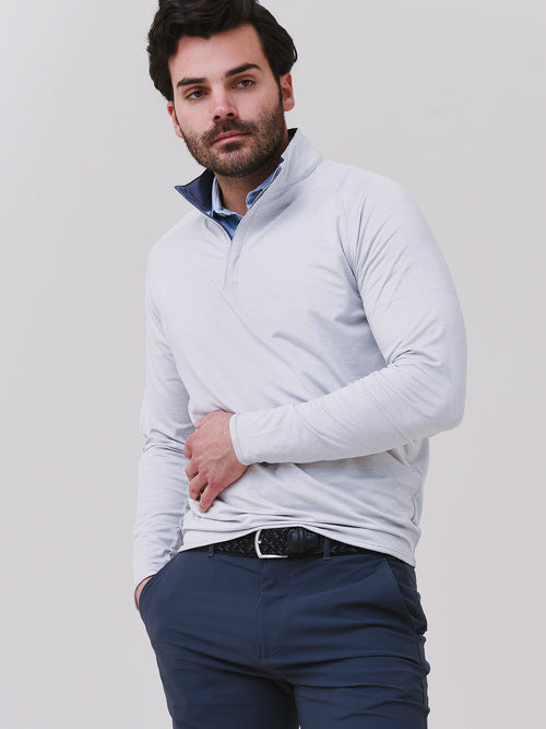 Peter Millar Crown Crafted Men's Stealth Performance Quarter-Zip