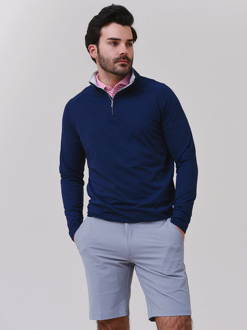 Peter Millar Crown Crafted Men's Stealth Performance Quarter-Zip