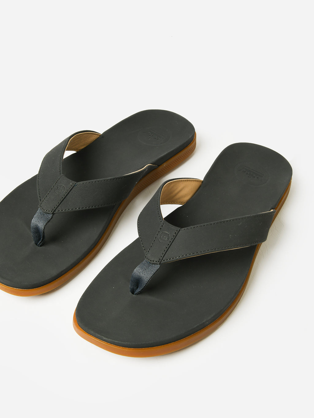 Peter Millar Seaside Men's Hyperlight Slide Nubuck Flip Flop - Saint Bernard