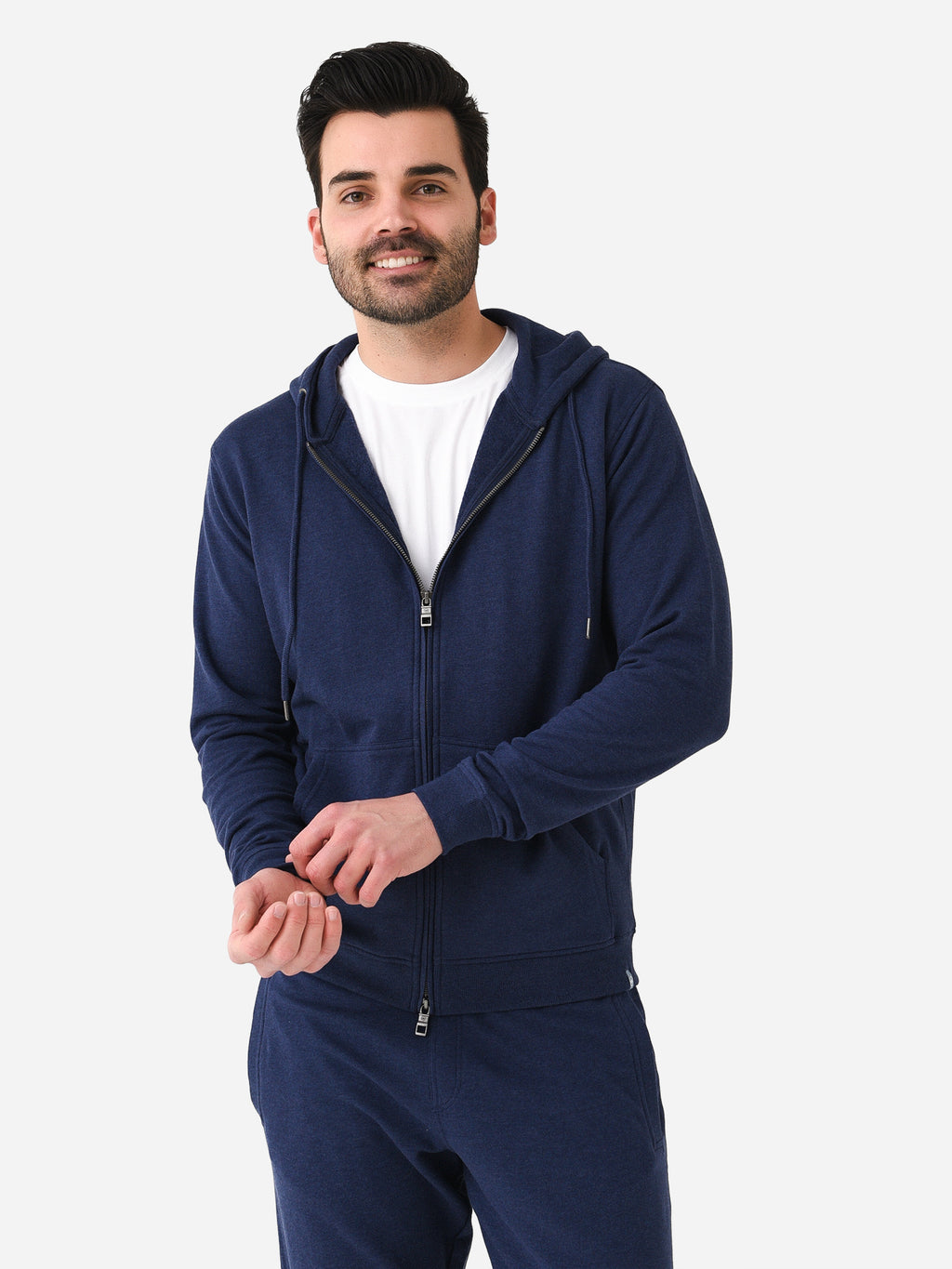 Peter Millar Crown Men's Lava Wash Full-Zip Hoodie - Saint Bernard