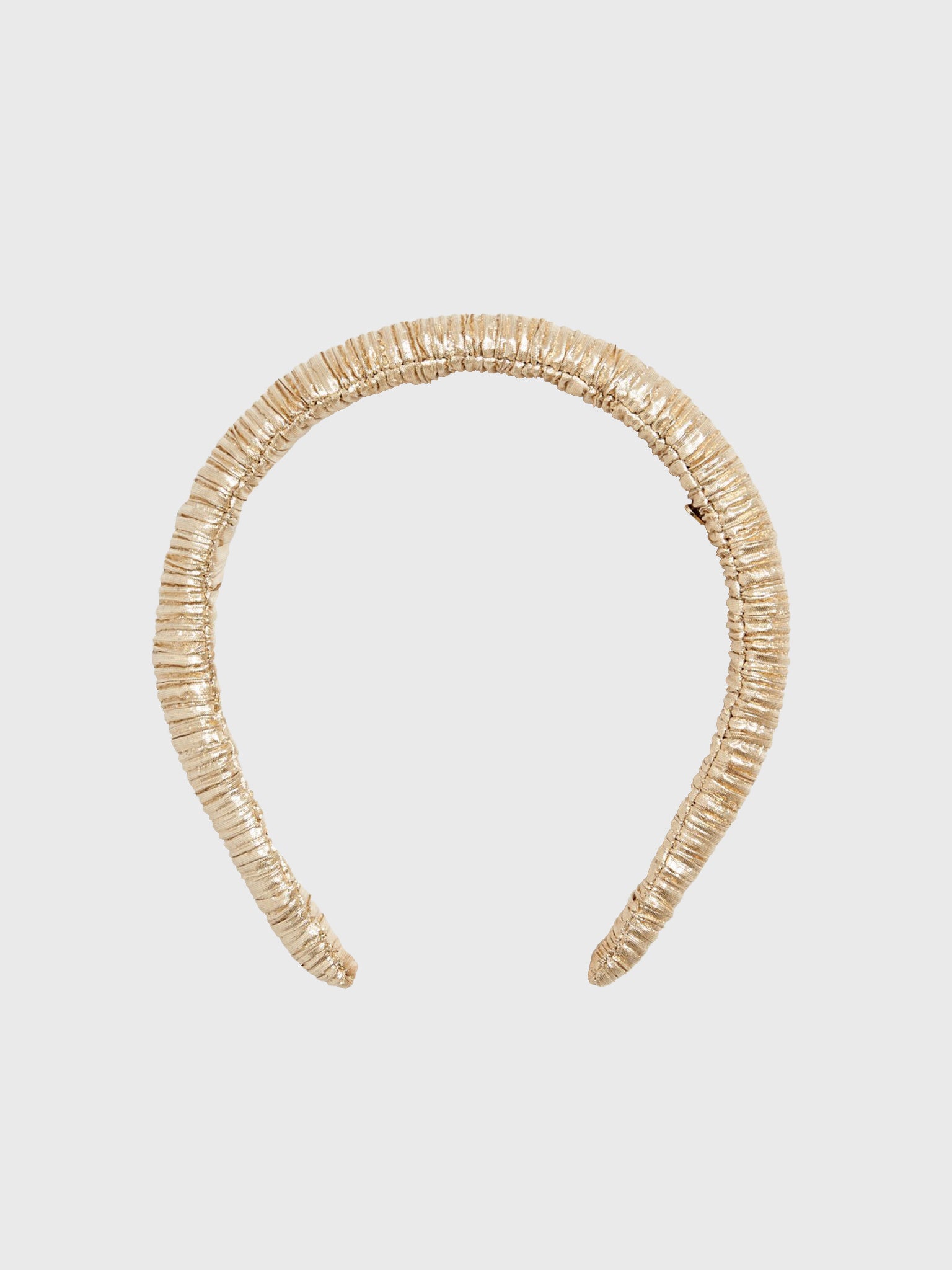 Loeffler Randall Women's Marina Puffy Pleated Headband - Saint Bernard