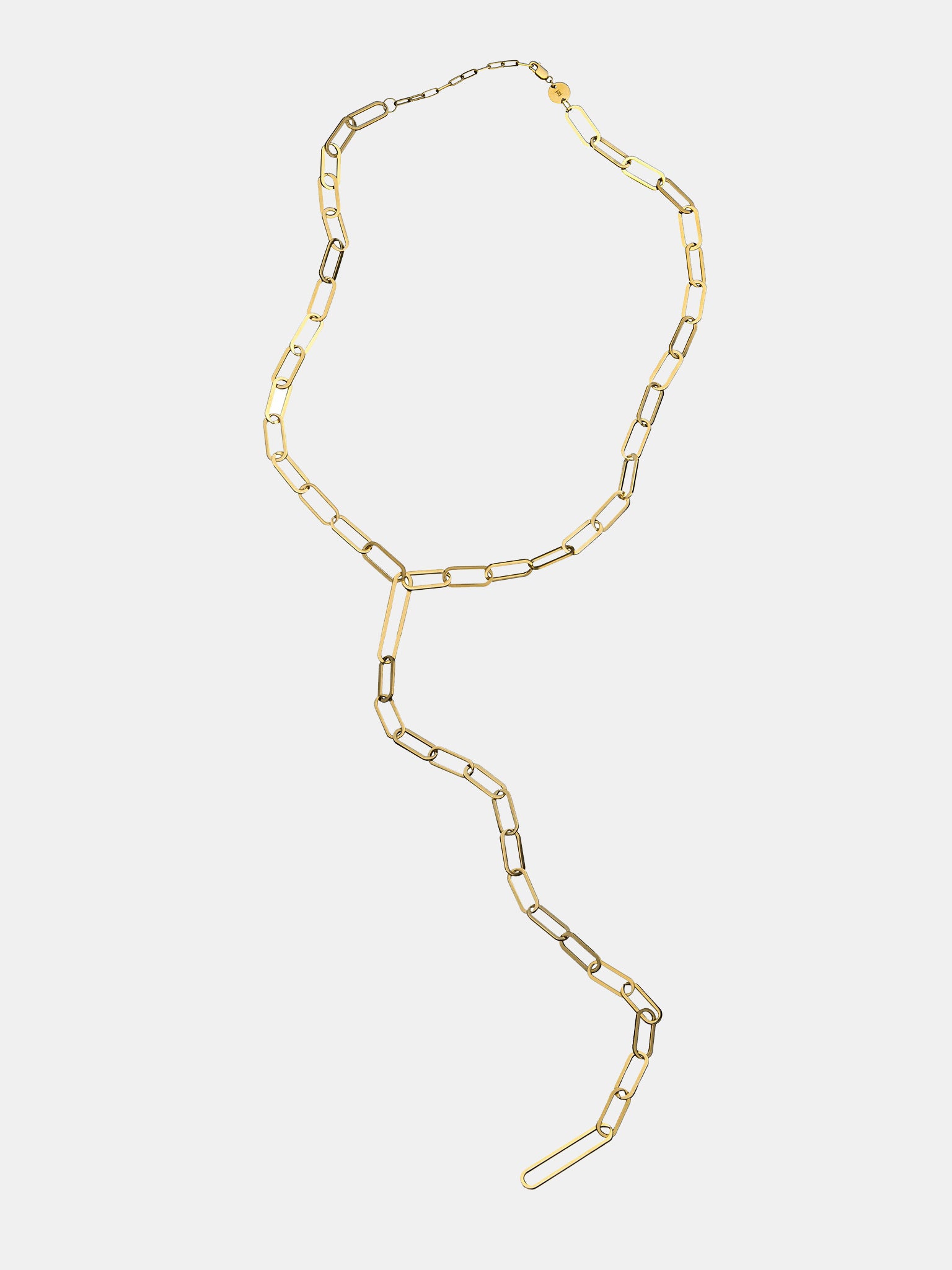 Jennifer Zeuner Jewelry Maurice Lariat Gold Vermeil Necklace - Saint Bernard