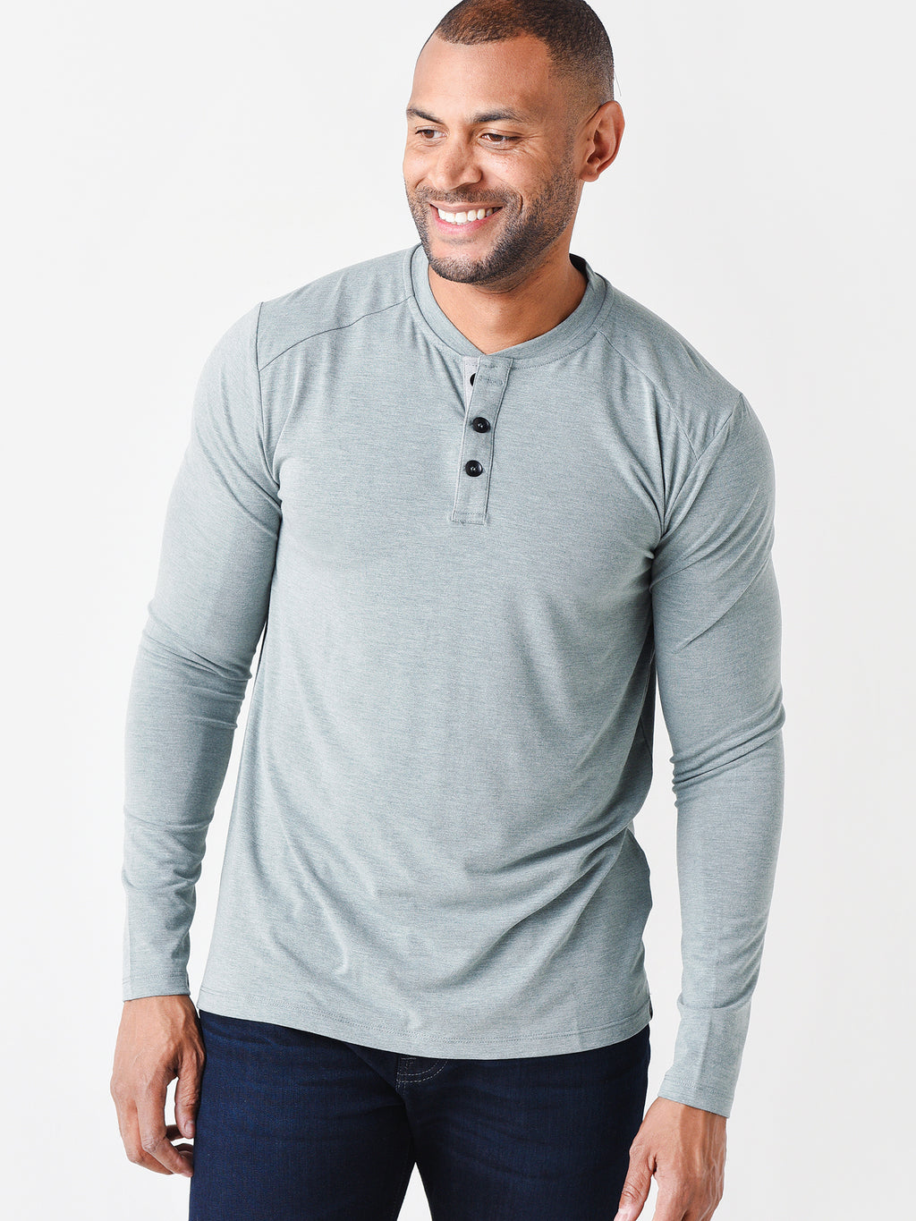 Free Fly Men's Bamboo Flex Henley Shirt - Saint Bernard