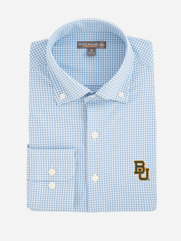 Peter Millar Men's Mimi Performance Check Collegiate Woven Shirt - Saint Bernard