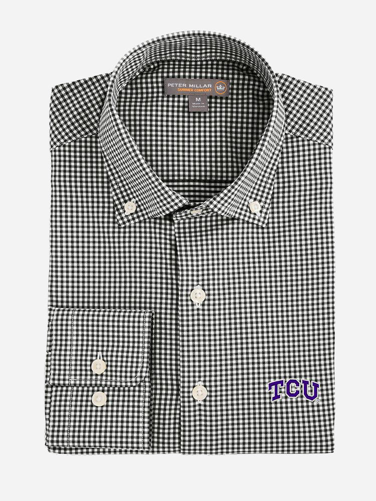 Peter Millar Men's Mimi Performance Check Collegiate Woven Shirt - Saint Bernard