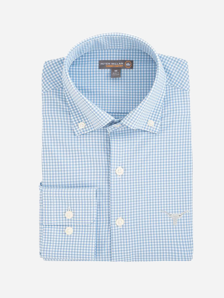 Peter Millar Men's Mimi Performance Check Collegiate Woven Shirt - Saint Bernard