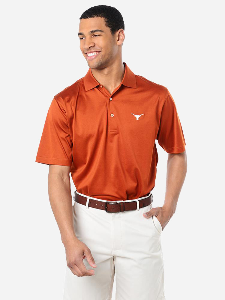 Peter Millar Men's Collegiate Solid Lisle Polo - Saint Bernard