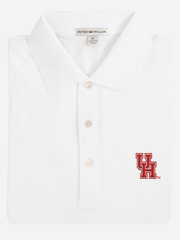Peter Millar Men's Collegiate Solid Lisle Polo - Saint Bernard