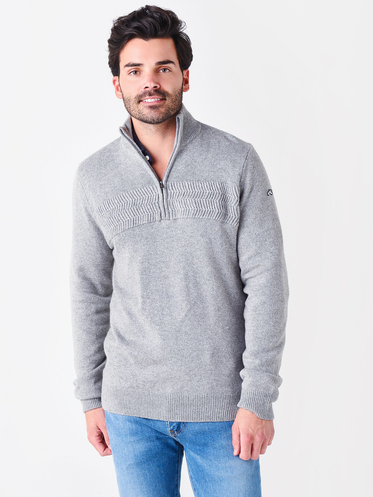 KJUS Men's Celerina Half-Zip Pullover - Saint Bernard