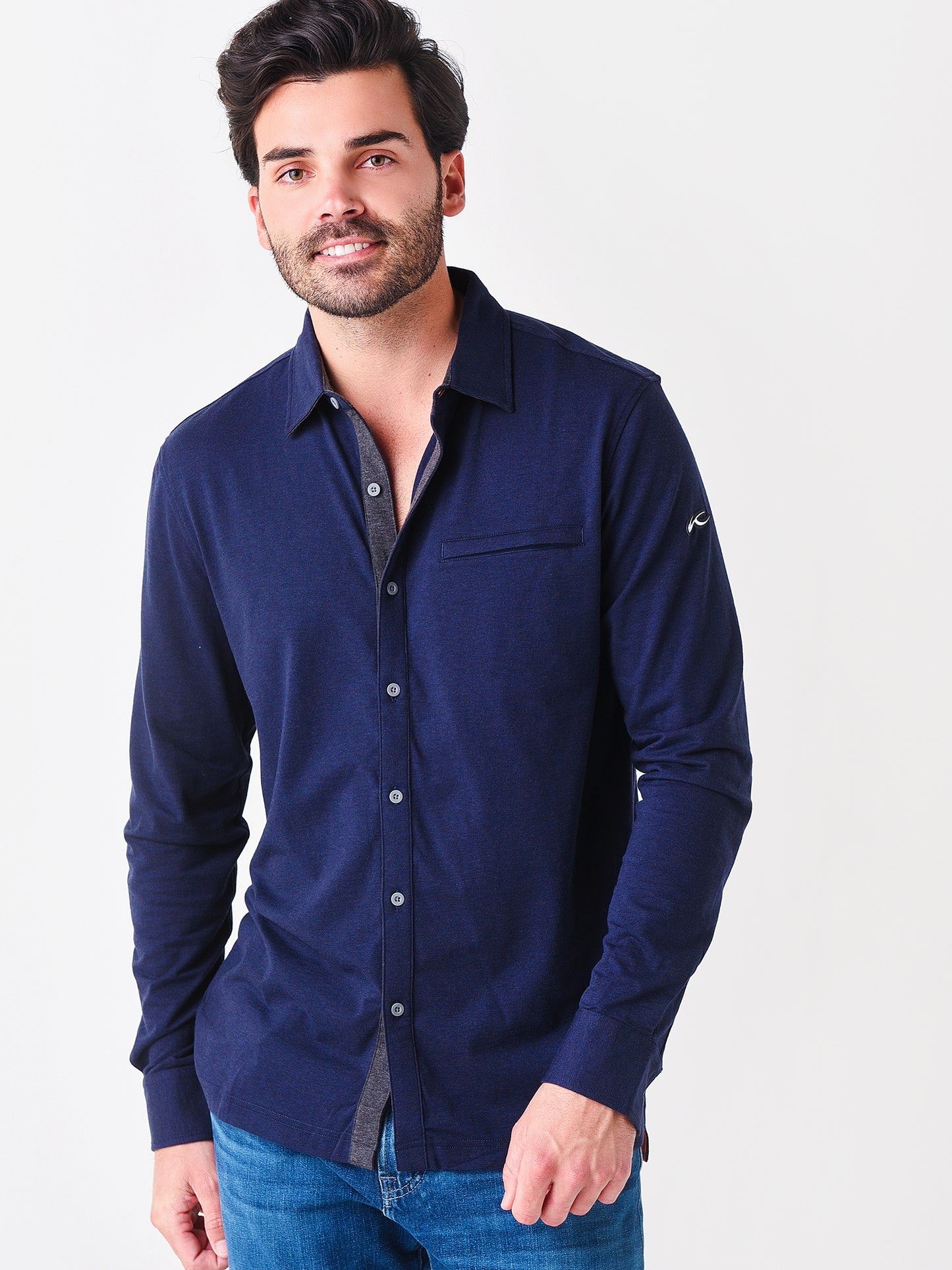 KJUS Men's Iverness Shirt - Saint Bernard