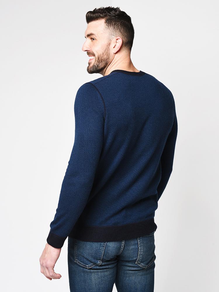 Naadam Men's Textured Silk Cashmere Henley Sweater – Saint Bernard