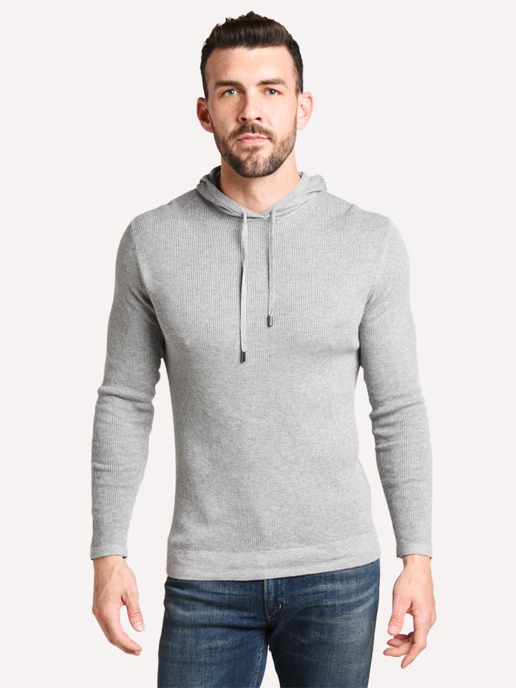 Naadam Cashmere Men's Waffle Stitch Hoodie - Saint Bernard