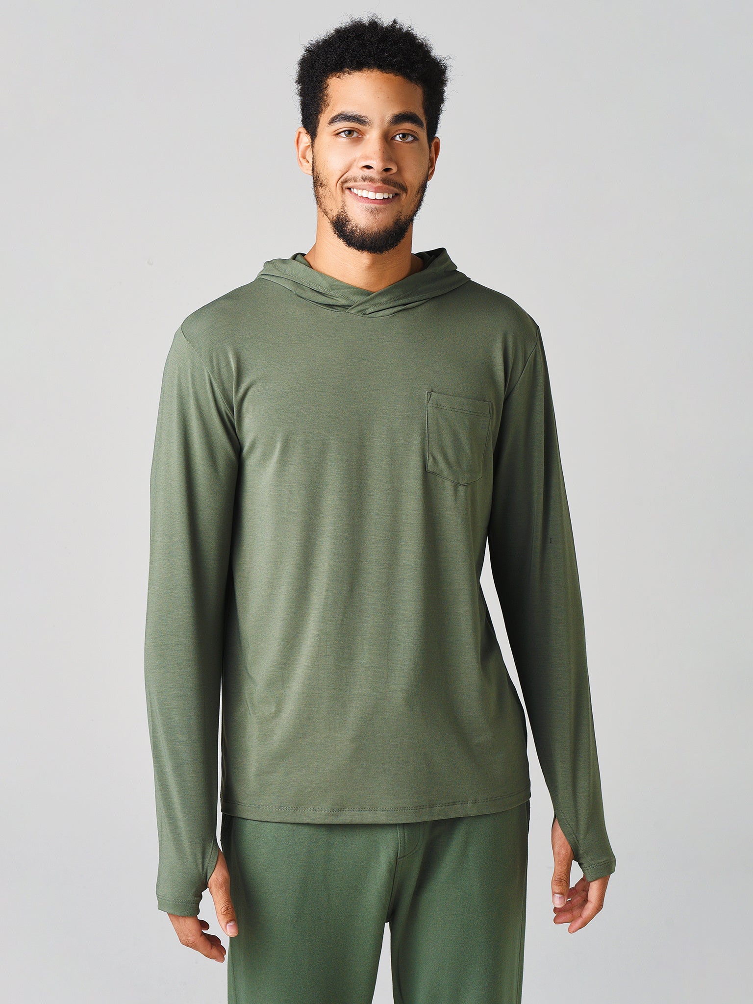 Free Fly Men's Bamboo Crossover Hoody - Saint Bernard