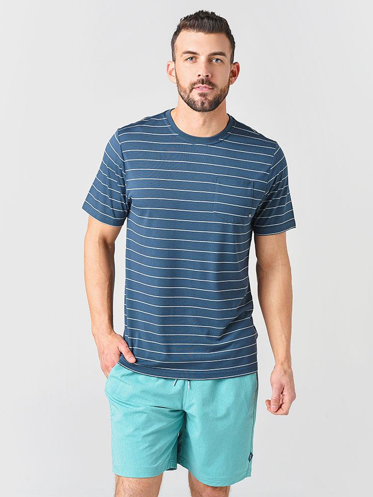 Free Fly Men's Bamboo Channel Pocket Tee - Saint Bernard