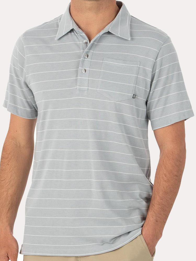 Free Fly Men's Bamboo Dockside Polo - Saint Bernard