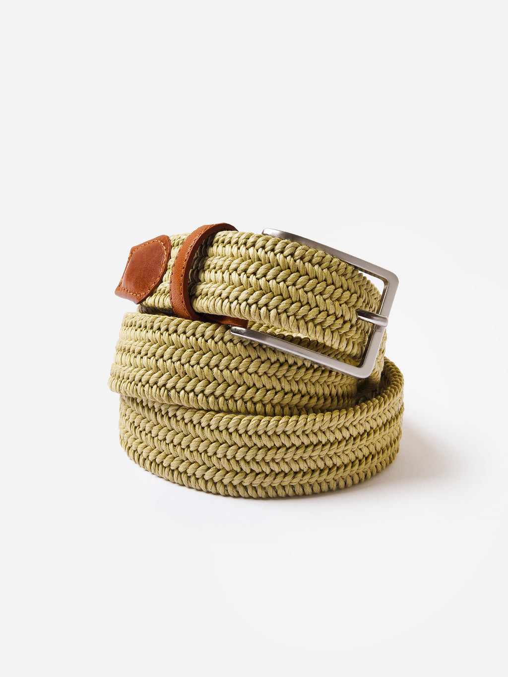 Peter Millar Crown Men's Waxed Braided Belt - Saint Bernard