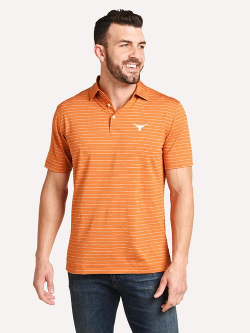 Peter Millar Men's Trophy Stripe Stretch Jersey Collegiate Polo