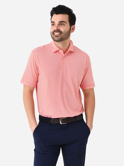Peter Millar Crown Sport Men's Jubilee Stripe Performance Polo - Saint Bernard