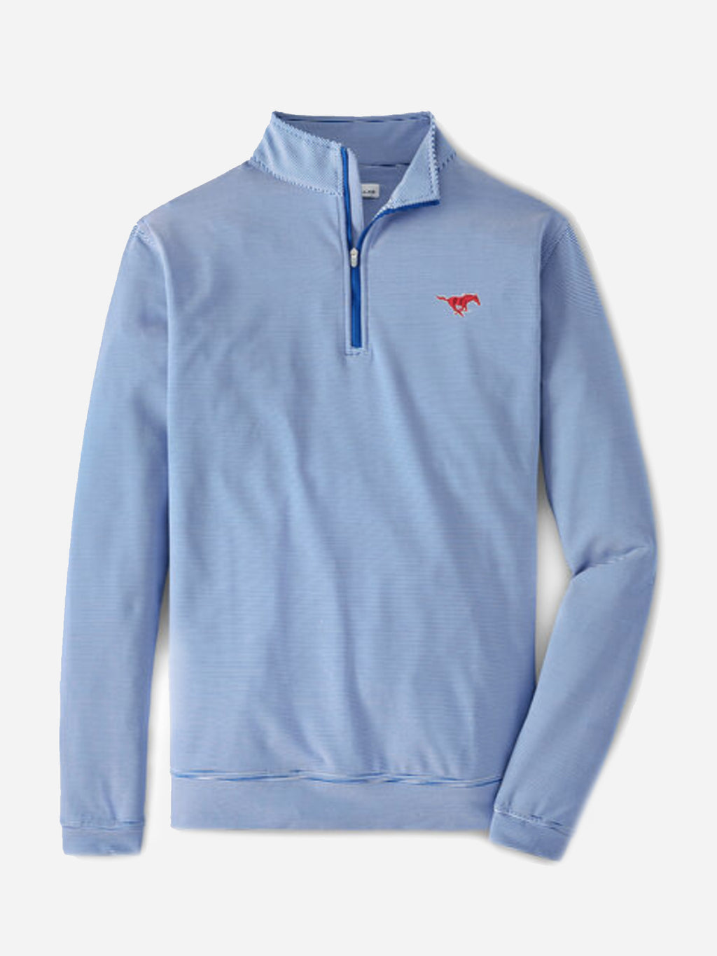 Peter Millar Men's Perth Mini Stripe Quarter Zip Sweater - Saint Bernard