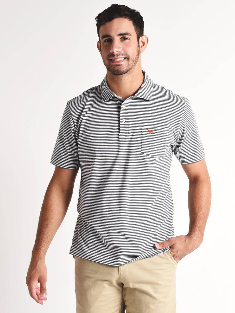 Peter Millar Major Seaside Stripe Pocket Polo - Saint Bernard