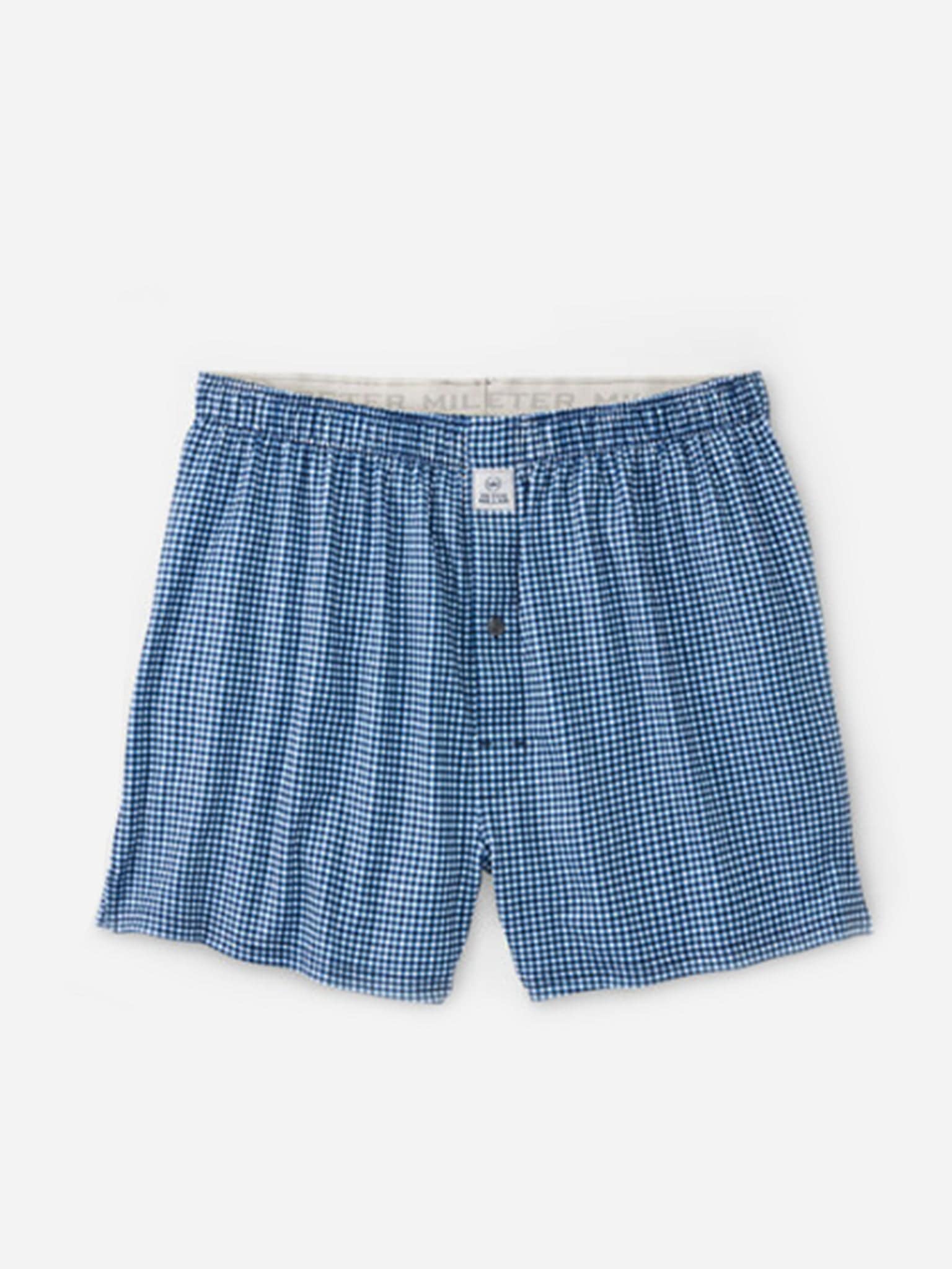 Peter Millar Crown Sport Men's Nebraska Printed Gingham Check Stretch Jersey Boxer - Saint Bernard