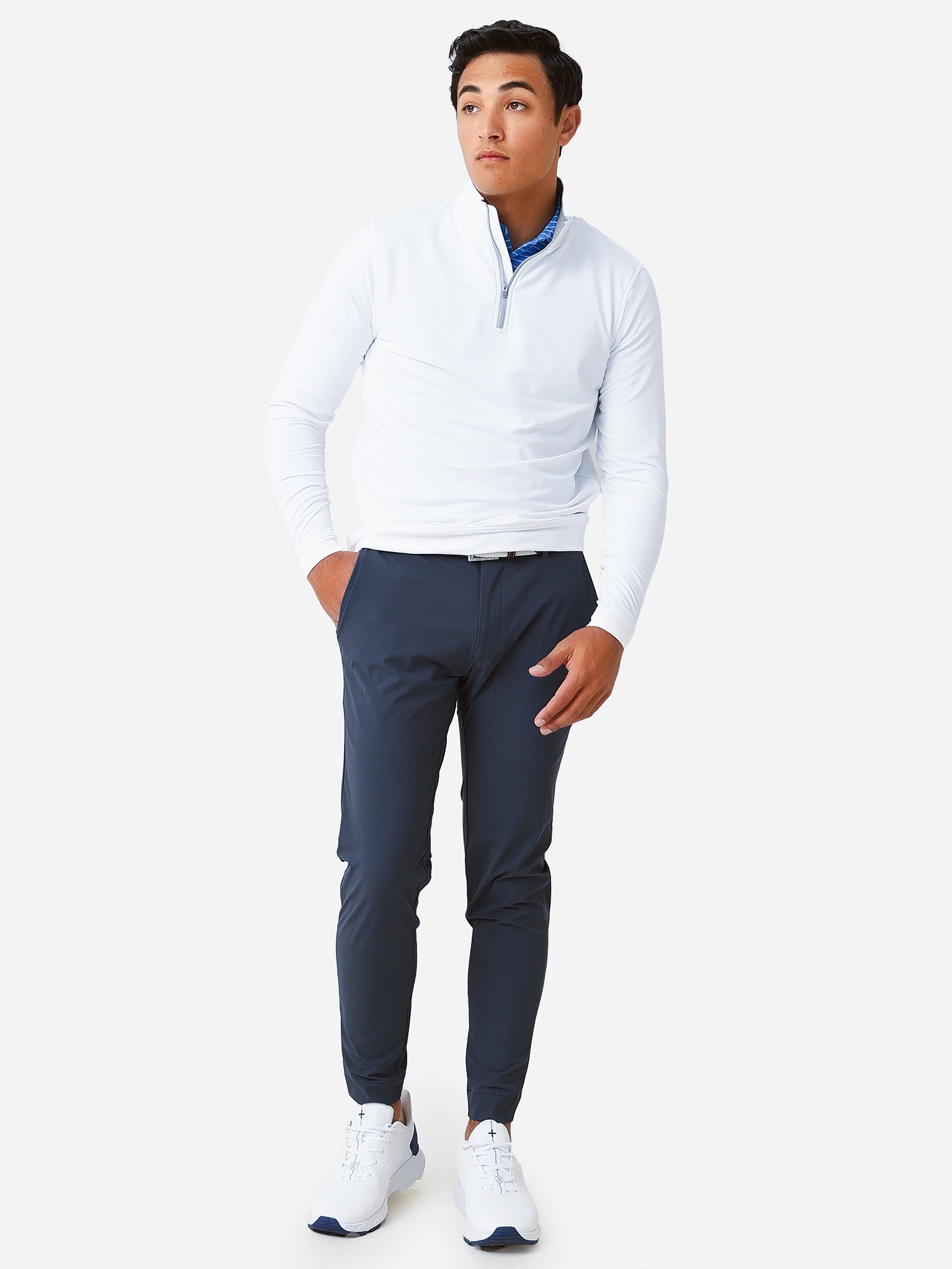 PETER MILLAR Crown Stretch Cotton and Modal-Blend Half-Zip Sweatshirt for  Men
