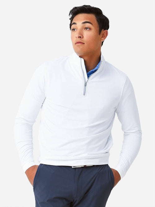 Peter Millar Crown Sport Men's Perth Stretch Loop Terry Quarter-Zip