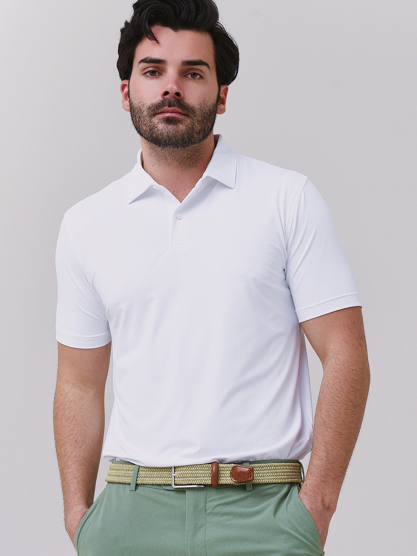 Peter Millar Crown Crafted Men's Solid Performance Jersey Polo