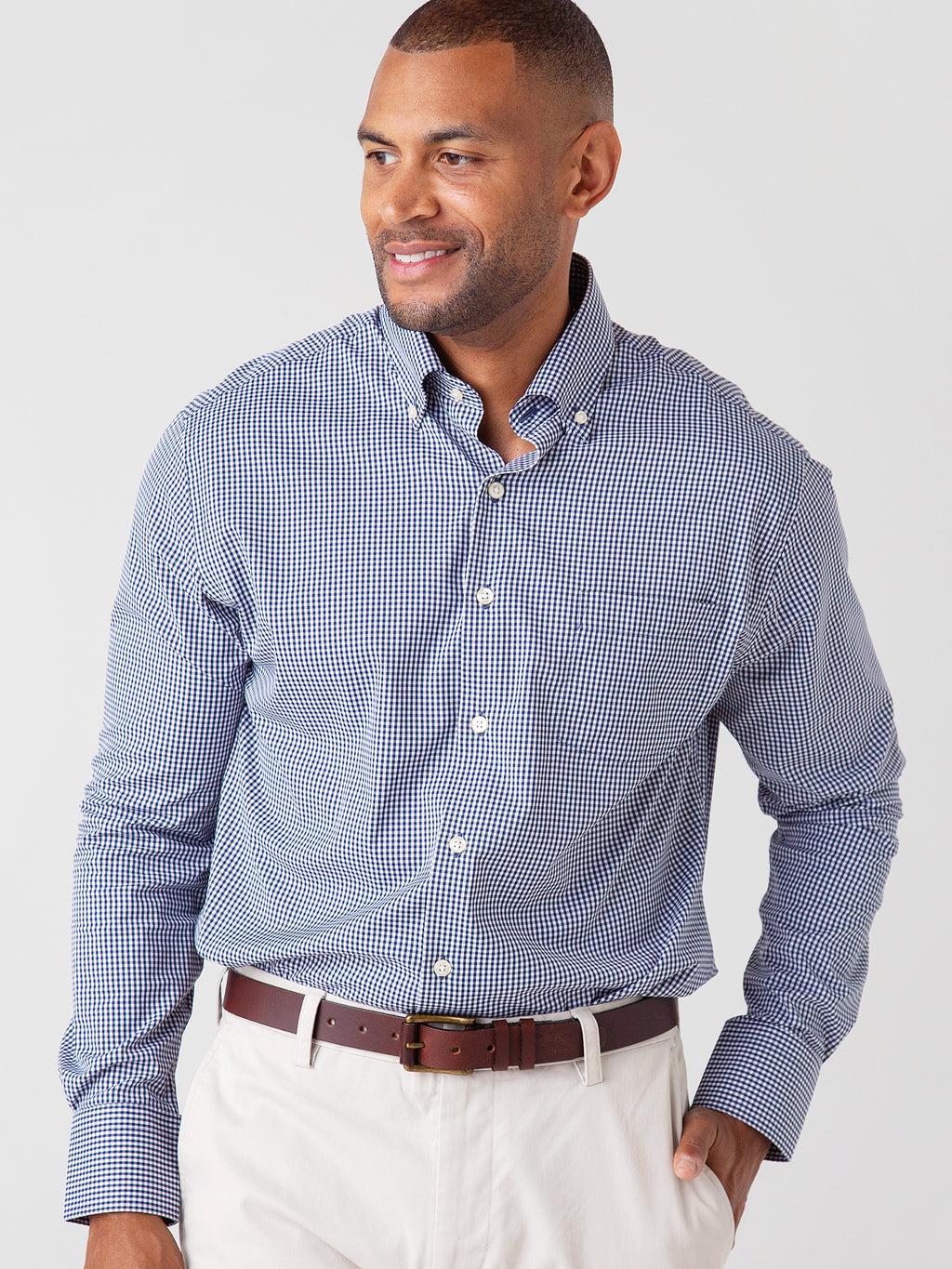 Peter Millar Crown Sport Men’s Mimi Performance Check Sport Shirt - Saint Bernard