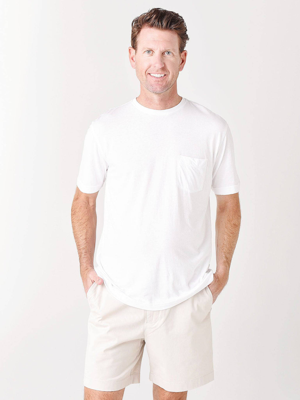 Peter Millar Seaside Men's Summer Soft Pocket Tee - Saint Bernard
