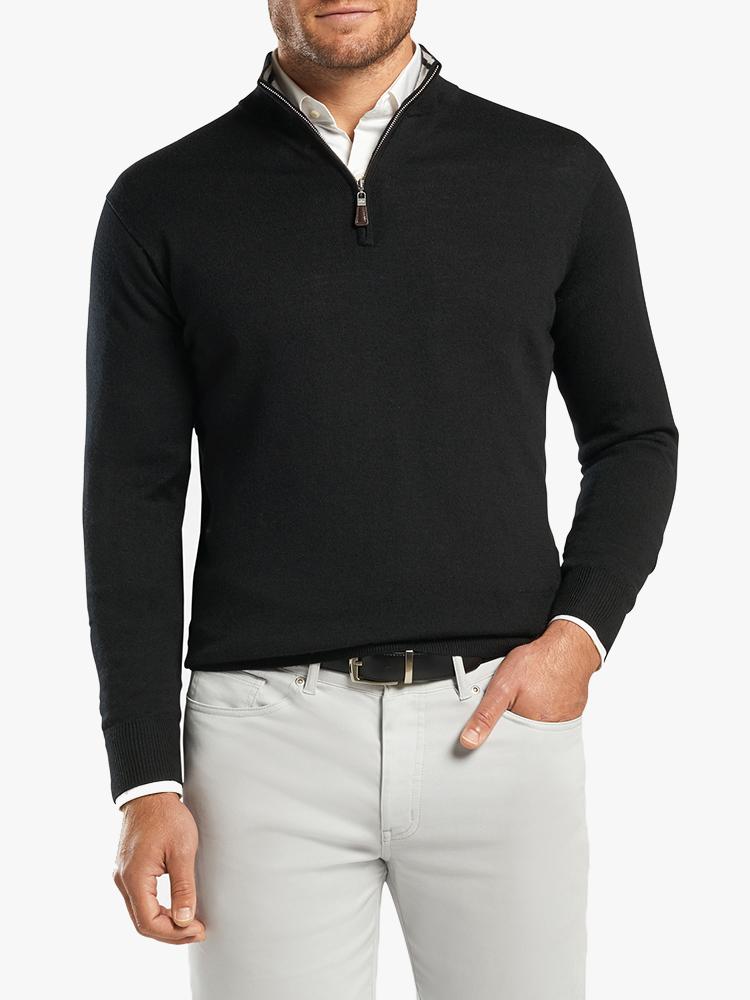 Peter Millar Men's Crown Soft Quarter-Zip Sweater - Saint Bernard