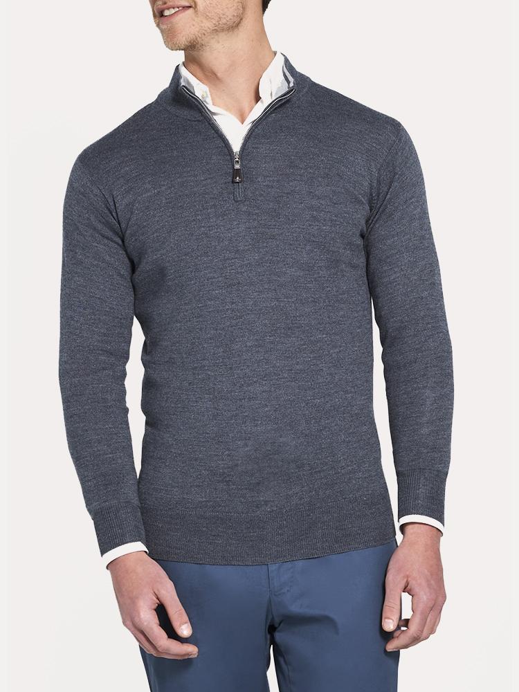 Peter Millar Men's Crown Soft Quarter-Zip Sweater - Saint Bernard