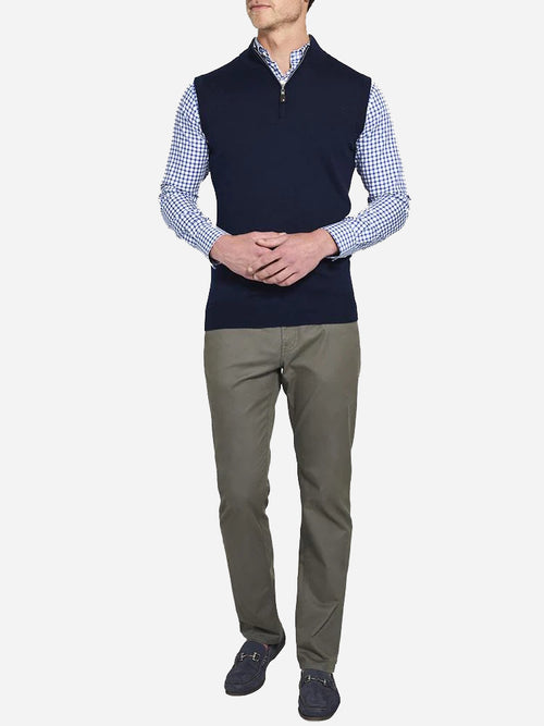 Peter Millar Men's Crown Soft Quarter-Zip Vest