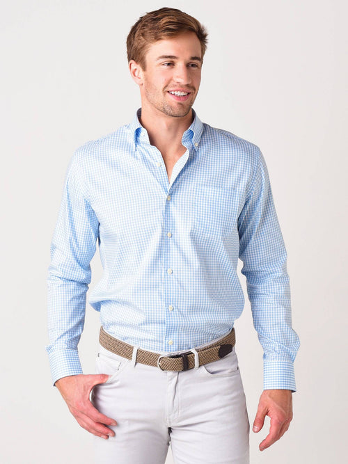 Peter Millar Crown Men's Crown Soft Gingham Sport Shirt