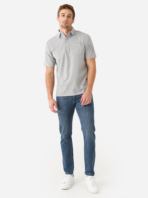 Peter Millar Crown Crafted Men's Vintage Washed Five-Pocket Denim Jean