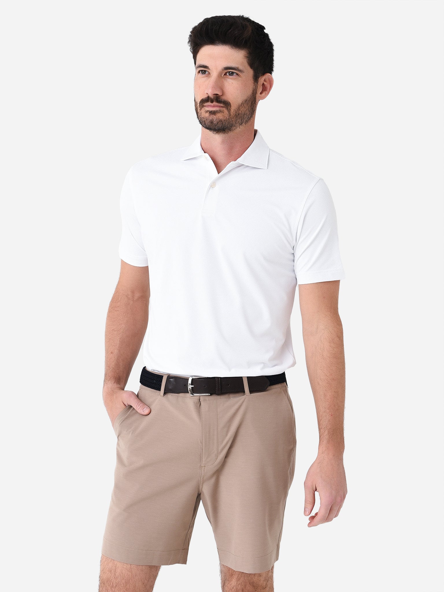 Peter Millar Crown Crafted Men's Solid Performance Jersey Polo - Saint Bernard