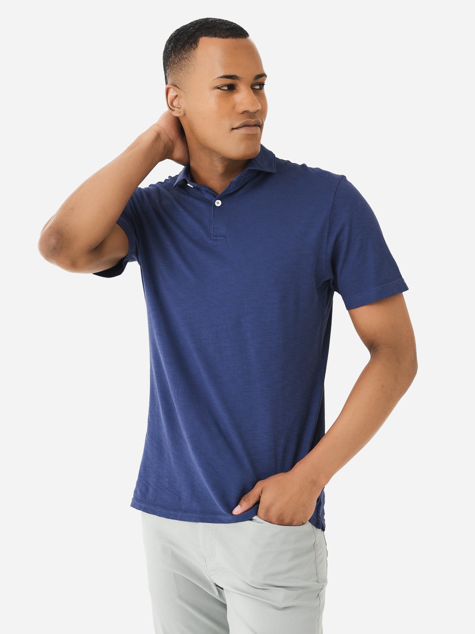 Peter Millar Crown Crafted Men's Journeyman Polo - Saint Bernard