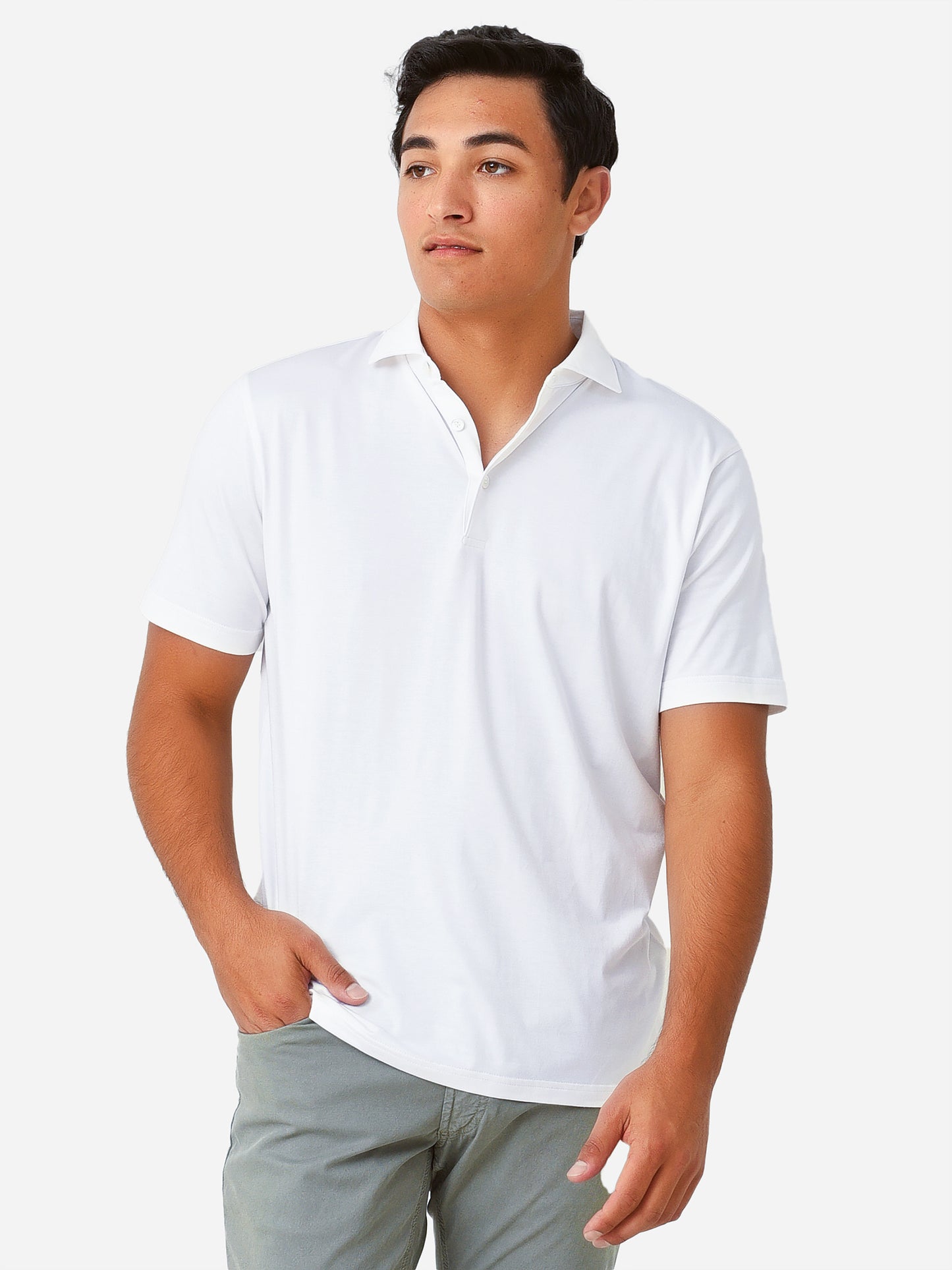 Peter Millar Crown Crafted Men's Excursionist Flex Polo - Saint Bernard