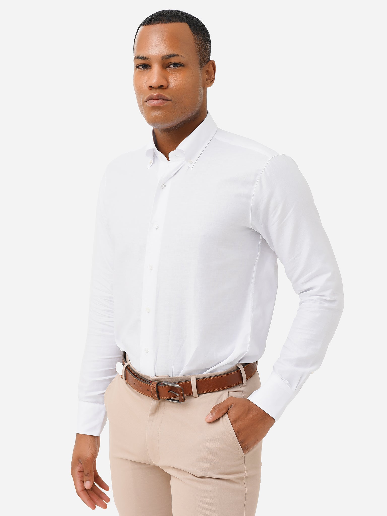 Peter Millar Crown Crafted Men's Journeyman Sport Shirt - Saint Bernard