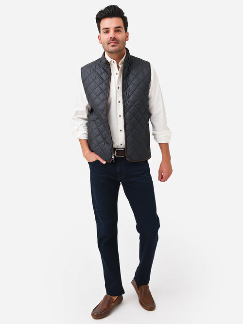 Peter Millar Crown Men's Essex Quilted Travel Vest