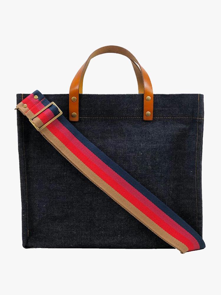 Parker Thatch Medium Mimi Denim Tote - Saint Bernard