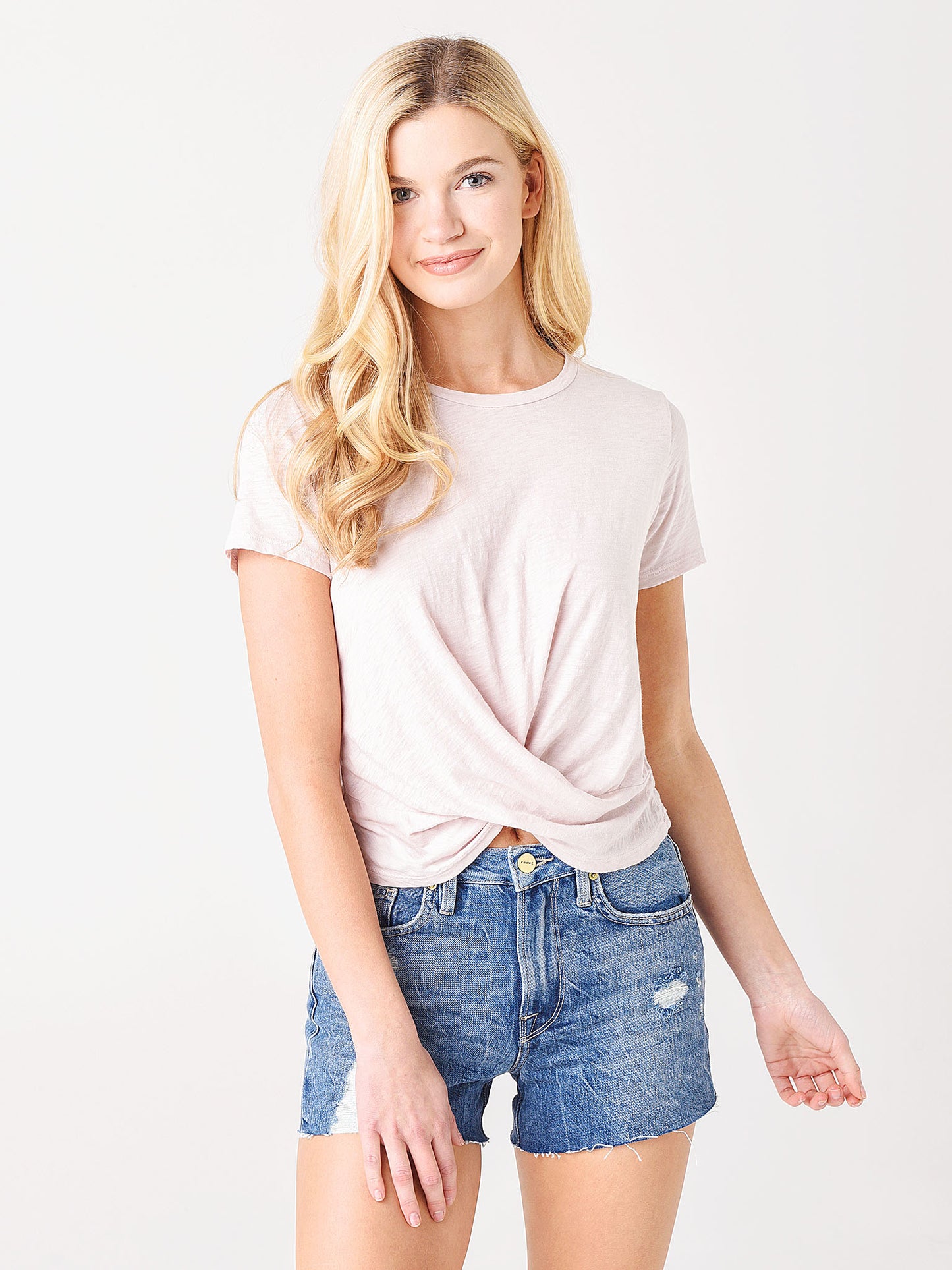 Velvet Women's Melli Twist Front Tee - Saint Bernard