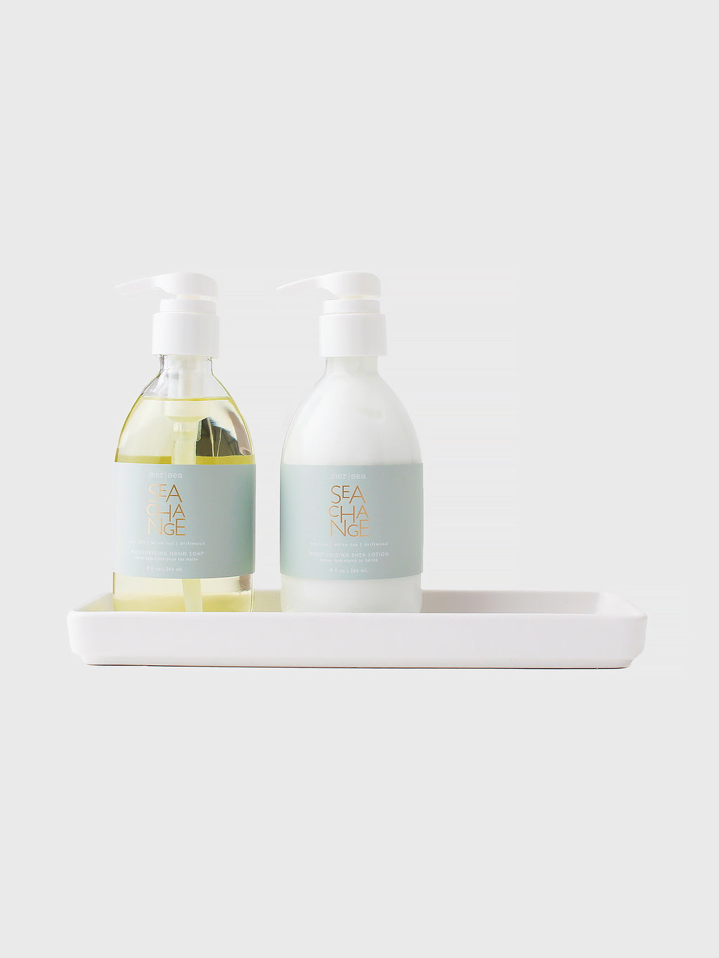 Mer Sea 9 Oz. Glass Shea Lotion & Hand Soap Set - Saint Bernard