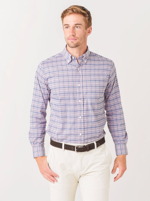 Saint Bernard Men's Paxton Plaid Performance Sport Shirt - Saint Bernard