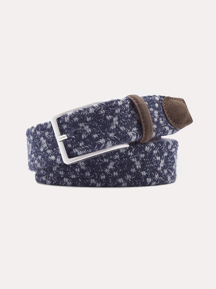 Peter Millar Men's Flannel Diamond Belt - Saint Bernard