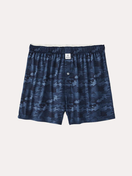 Peter Millar Men's Stretch Jersey Haymaker Printed Camo Boxer