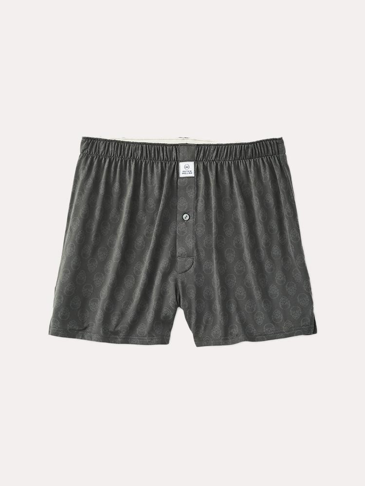 Peter Millar Men's Stretch Jersey Carl Skulls Boxer - Saint Bernard